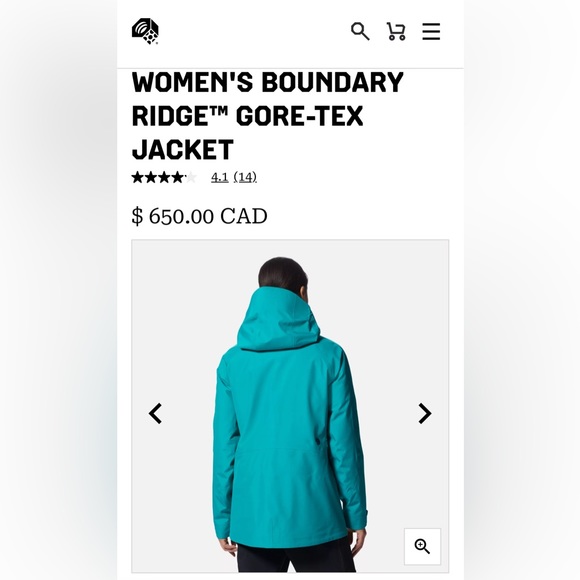 Mountain Hardware tan winter ski jacket size M - Picture 9 of 12